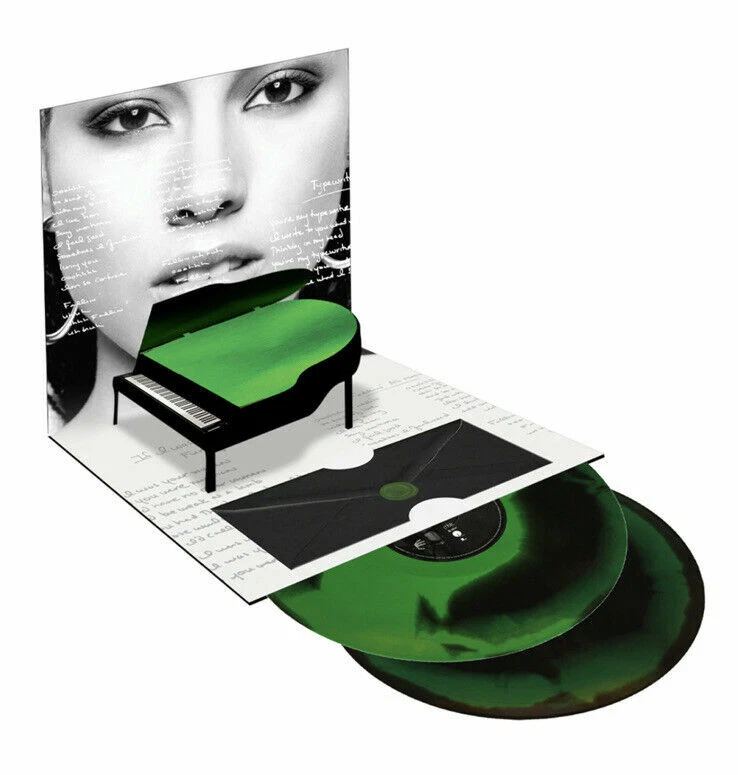 Alicia Keys Songs In A Minor 20th Anniversary Green Black Swirl Pop Up Vinyl 2LP - Image 1 of 1