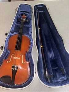 Bausch Violin with Glasser Bow and Case Vintage Violin - Picture 1 of 18