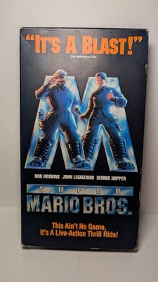 Super Mario Bros.  Movie VHS 1993 Live Action Bob Hoskins Nintendo - Image 1 of 4
