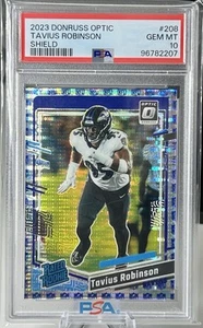2023 Tavius Robinson. PSA 10. 32/32. Pop 1. Donruss Optic. Rated Rookie. Shield - Picture 1 of 5