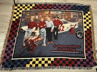 Manta tapiz vintage Nascar Richard Petty Four Generations 55 x 68 Foto 1 de 4