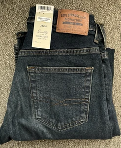 Signature By Levi Strauss & Co. NEU Herren Flex Stretch Loose Jeans 28x30 Neu mit Etikett - Bild 1 von 7