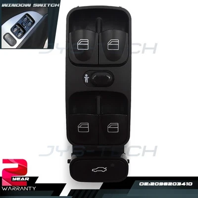 Interruptor de ventana eléctrica para Mercedes-Benz CLK320 CLK350 CLK500 CLK63 CLK55 2003-2009 Foto 1 de 4