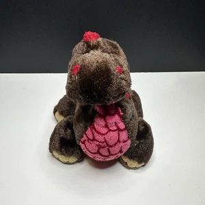 Ganz Webkinz HM338 Cocoa Dinosaur Plush Stuffed Animal Brown No Code - Picture 1 of 7