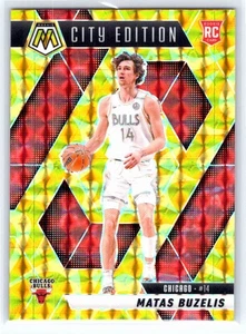 2024-25 Panini Mosaic #273 Matas Buzelis Reactive Yellow Mosaic Chicago Bulls RC - Picture 1 of 2