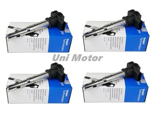 07K905715F 4 pcs OEM Delphi Ignition Coils for AUDI A4 Q5 Quattro 2.0 2005-2015 - Picture 1 of 3