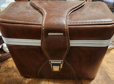 Estuche para cámara de colección con correa para el hombro cuero sintético marrón - VER FOTOS REPARACIÓN NECESARIA Foto 1 de 4