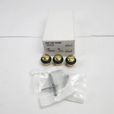 Valli & Valli 3 Puertas Steppers L192 Acabado Latón Pulido Herrajes para Puerta, Nuevo Foto 1 de 3