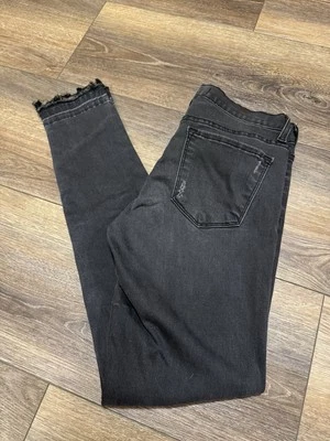 Flying Monkey Jeans Women 26 Black Denim Skinny Stretch (27x30) Distressed Clean - Image 1 of 4