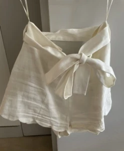 ZIMMERMANN SCALLOPED LINEN SHORTS RRP: £595 - Picture 1 of 7