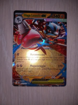 Carte Pokemon MEGA LUCARIO EX 077/132 Ita Rara Holo Set Megaevoluzione MEG - Immagine 1 di 4