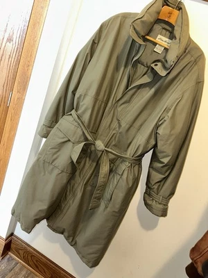 VTG Eddie Bauer Goretex Goose Down Puffer Long Belted Coat Mens XL Full Zip - Image 1 of 4