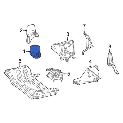 For Mercedes-Benz CLS550 2012-2018 Mercedes-Benz 212240611764 Left Engine Mount Foto 1 de 3