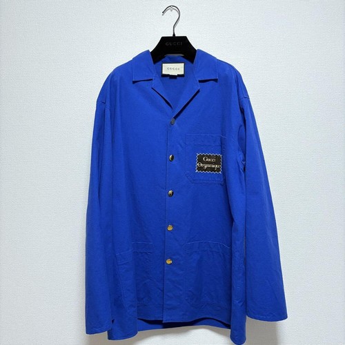 Tuta giacca blu Gucci taglia 44 L usata ottima toppa logo