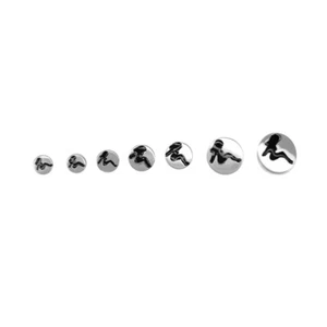 Ear Plugs Mudflap Sexy Girl Double Flared 316L Surgical Steel Earring Piercings - Picture 1 of 10