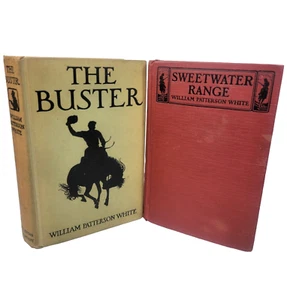 2 Vintage Hardcover Buster / Sweetwater Range by William Patterson White WESTERN - Picture 1 of 15