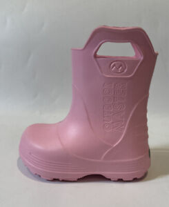 Old Navy Baby Girls Outdoor Master Rubber Rain Boots Pink Size 6T