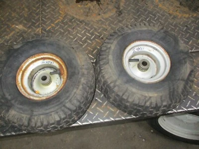 CRAFTSMAN II , 2    PAIR SET FRONT    WHEELS AND TIRES  15X6.00-6 - Image 1 of 4