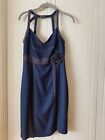 Alberto Macali Dress, Navy, Size 8. Pew- Owned. Good Condition .