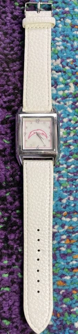 Vintage NFL Pink on White SAN DIEGO CHARGERS Logo Women's Ladies Wrist Watch HTF Cover