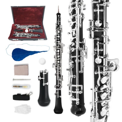 Nuevo Oboe Llave C Madera Ebonita 3ª Octava Izquierda F Resonancia F con Estuche #G1 - Imagen 1 de 4