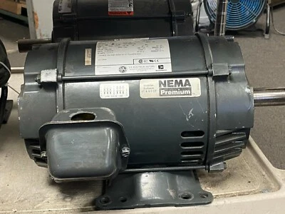 👀 US MOTORS 3 HP AC MOTOR 184T FR 1760 RPM 230/460V 3Ø D5P2B / R337 - Image 1 of 4