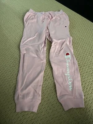 Pantalones deportivos Champion rosa para niñas - talla grande Foto 1 de 3