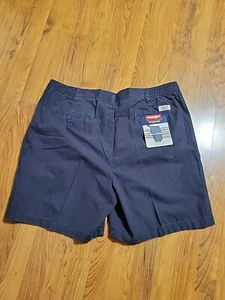 Vtg Y2k Wrangler Hero Originals  Weathered Wash Side Elastic 40x6 Chino Shorts - Picture 1 of 5