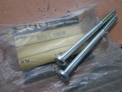Suzuki OEM Crankcase Screw 1968 S32 1969 T350 T305 1975 T250 02111-06808 Qty2 - Image 1 of 2