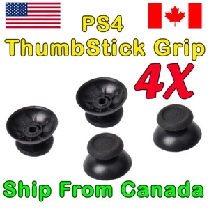 4 Joystick Thumbstick Grip Compatible Replacement For PS4 Controller. Black - Picture 1 of 1