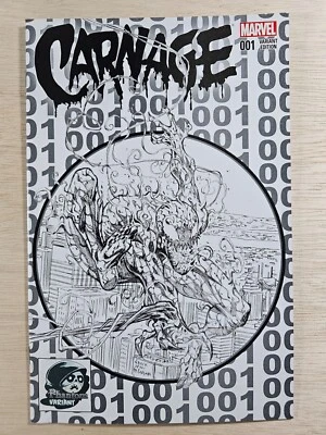 Carnage #1 Marvel Comics 2016 Phantom ASM 300 Homage Variant Cover Low Grade - Image 1 of 2