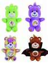 (4) World's Smallest CARE BEARS #5 Plush Trick Treat, Best Friend, Do Your Best