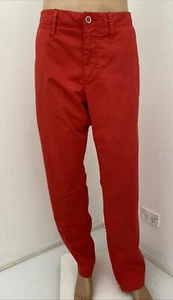 Esprit Men’s 36 Red Pure Cotton Slim Fit Chino Pants Pockets Casual Christmas - Picture 1 of 19