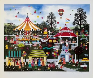 Jane Wooster Scott CANDIED APPLES CANDY CORN Hand Signed Ltd Edition Lithograph - Picture 1 of 5