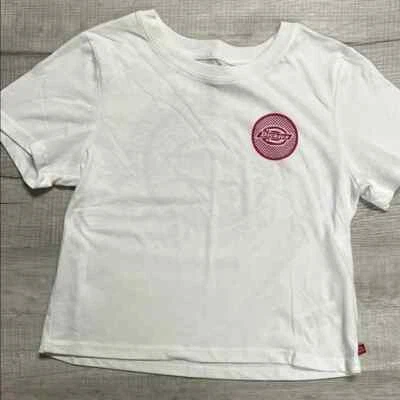 Girl's Dickies White Kids Crop T-Shirt XL - Image 1 of 4