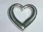 Stunning- James Avery Sterling Silver Open Heart Puffed Slider Pendant!