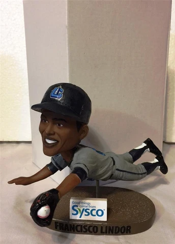 2017 LAKE COUNTY CAPTAINS FRANCISCO LINDOR "DIVING CATCH" SGA BOBBLEHEAD ~ NIB Cover