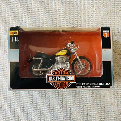 Maisto 1:18 Serie 7 Harley Davidson Moto DIECAST 2000 XL 1200cc Sportster Foto 1 de 4