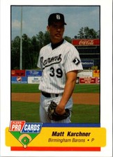1994 Fleer ProCards Matt Karchner #619 Birmingham Barons Baseball Card