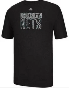 Adidas Para Hombre Brooklyn Nets NBA Manga Corta Camuflada Rellena Camiseta Negra Mediana - Imagen 1 de 7