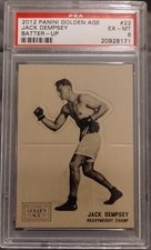 2012 Panini Golden Age Batter-up Boxing #22 Jack Dempsey PSA 6 EX-MT