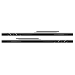 1 Pair Car Side Skirt Stripes Vinyl Decals Styling Stickers Racing Sports Style - Picture 1 of 5
