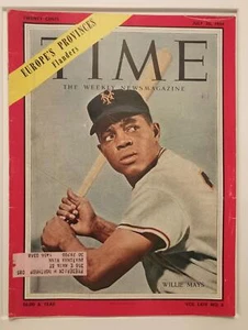 Time Magazine ~ July 26, 1954 Willie Mays Giants Rookie Year RARE - Foto 1 di 2