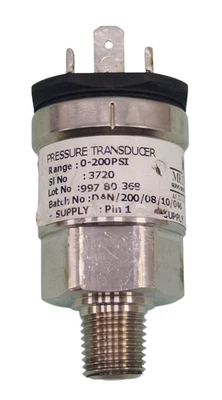 Medha Servo Drives 0-200PSI 99780368 3720 Pressure Transducer Sensor - Image 1 of 4