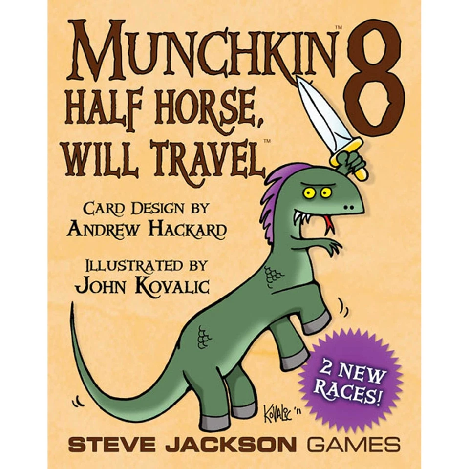 Steve Jackson Games Sjg1485 Munchkin 8 Half Horse Will Travel Board Game