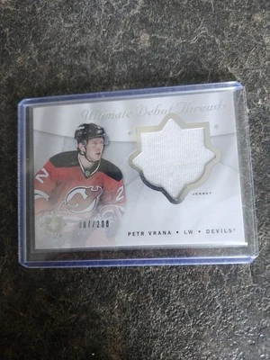 2008-09 Ultimate Collection Debut Threads 087/200 Petr Vrana Card# DT-PV - Image 1 of 2
