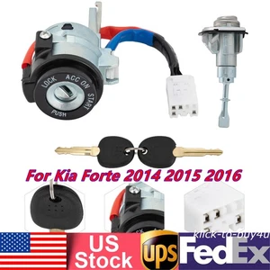 Interruptor de bloqueo de encendido de cilindro de bloqueo de puerta completo para automóvil para Kia Forte 2014 2015 2016 - Imagen 1 de 18