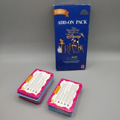 The Wonderful World of Disney Trivia Add-On Pack Family 800 Questions Mattel 8+ - Image 1 of 4