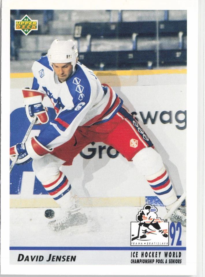 1992-93 Upper Deck #379 David Jensen - Image 1 of 2