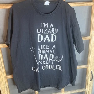 Vintage Men 3XL DAD Saying T-Shirt "I'm a Wizard Dad..." - Picture 1 of 5